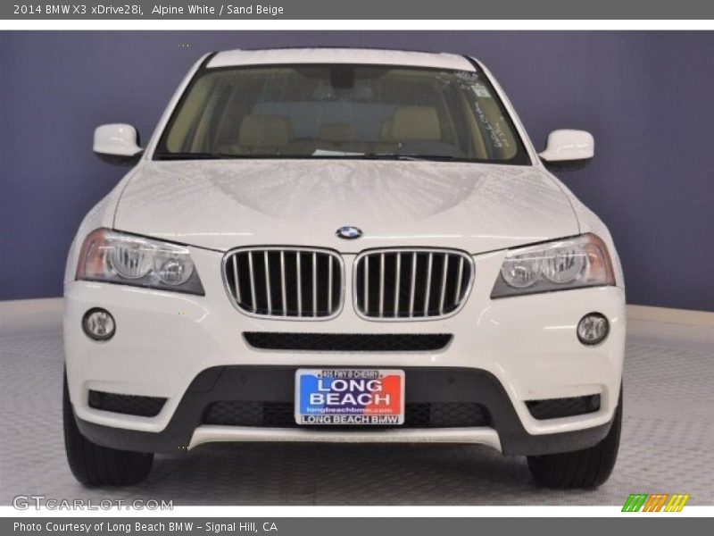 Alpine White / Sand Beige 2014 BMW X3 xDrive28i