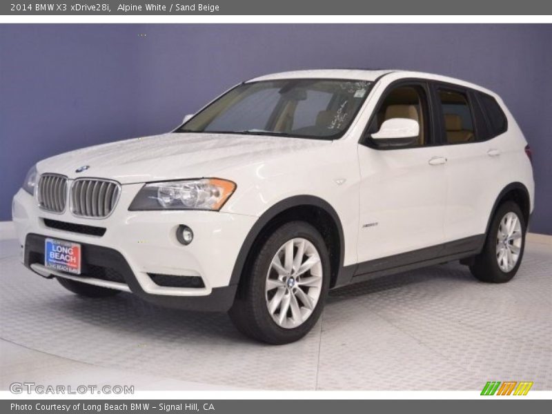 Alpine White / Sand Beige 2014 BMW X3 xDrive28i