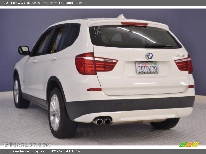 Alpine White / Sand Beige 2014 BMW X3 xDrive28i