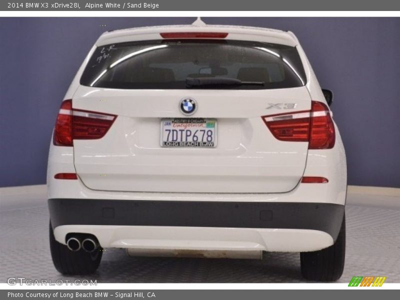 Alpine White / Sand Beige 2014 BMW X3 xDrive28i