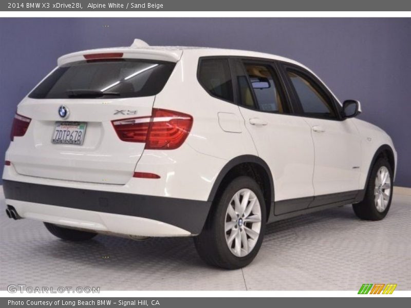 Alpine White / Sand Beige 2014 BMW X3 xDrive28i