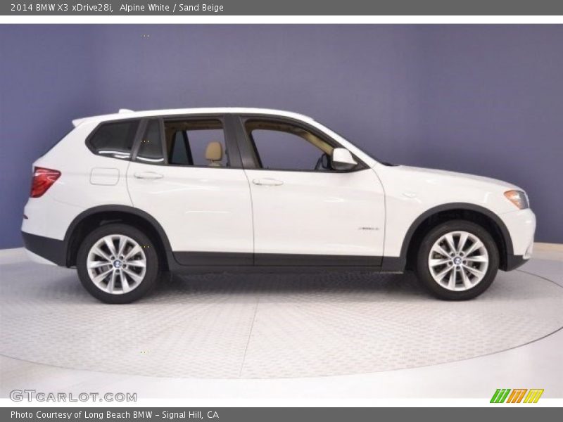Alpine White / Sand Beige 2014 BMW X3 xDrive28i