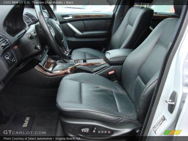 Titanium Silver Metallic / Black 2003 BMW X5 3.0i