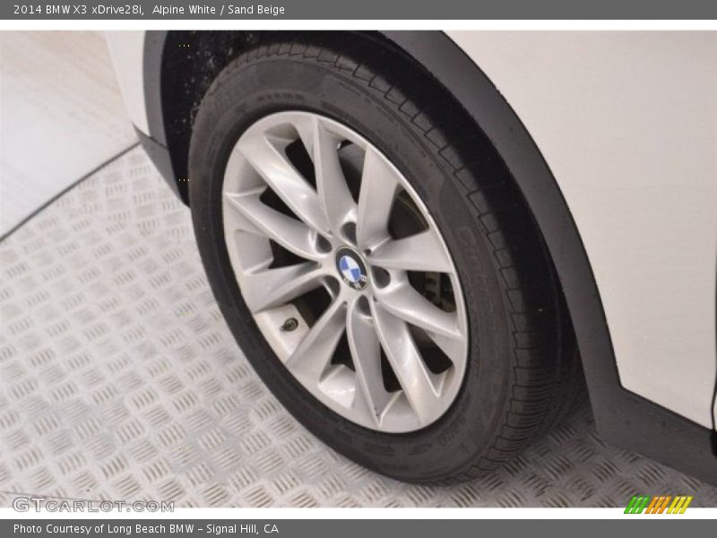 Alpine White / Sand Beige 2014 BMW X3 xDrive28i