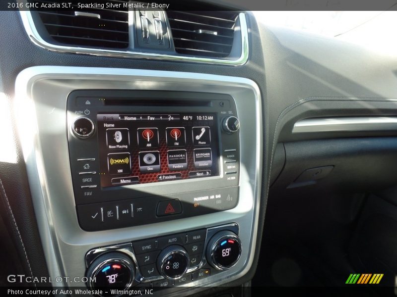 Sparkling Silver Metallic / Ebony 2016 GMC Acadia SLT