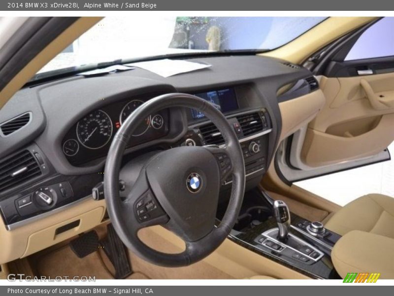 Alpine White / Sand Beige 2014 BMW X3 xDrive28i