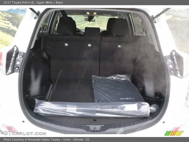 Super White / Black 2017 Toyota RAV4 LE