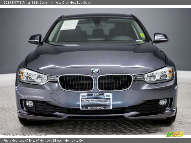Mineral Grey Metallic / Black 2014 BMW 3 Series 328d Sedan