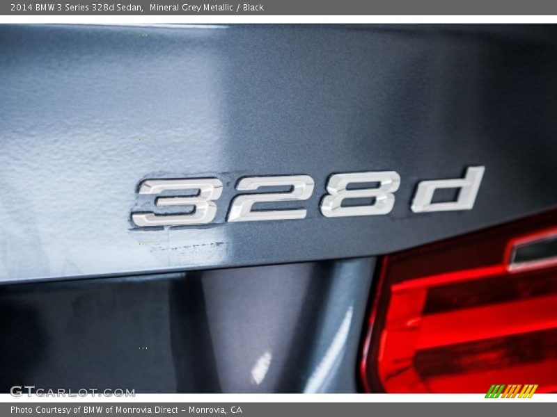 Mineral Grey Metallic / Black 2014 BMW 3 Series 328d Sedan