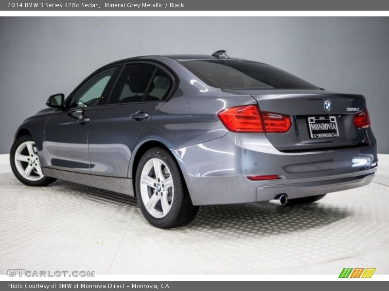 Mineral Grey Metallic / Black 2014 BMW 3 Series 328d Sedan