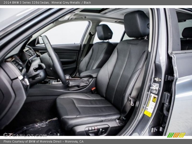 Mineral Grey Metallic / Black 2014 BMW 3 Series 328d Sedan