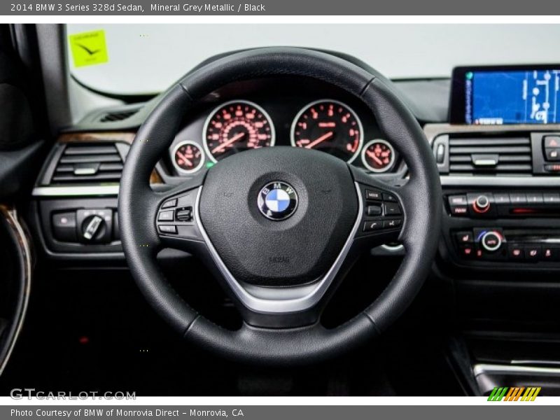 Mineral Grey Metallic / Black 2014 BMW 3 Series 328d Sedan