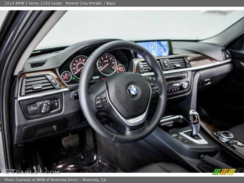 Mineral Grey Metallic / Black 2014 BMW 3 Series 328d Sedan