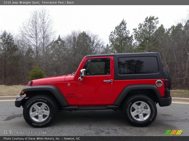 Firecracker Red / Black 2016 Jeep Wrangler Sport
