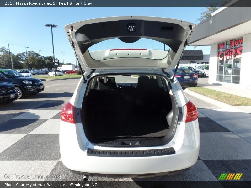 Pearl White / Gray 2015 Nissan Rogue Select S