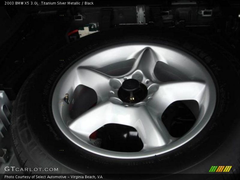 Titanium Silver Metallic / Black 2003 BMW X5 3.0i