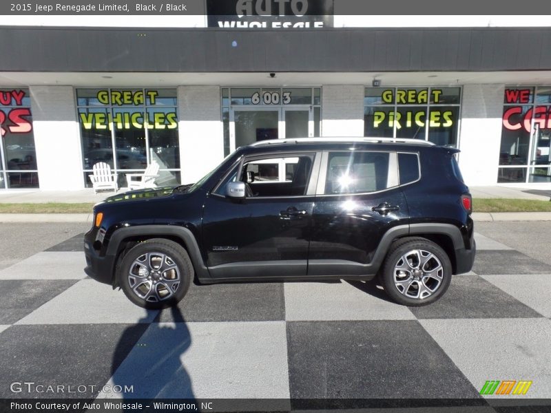 Black / Black 2015 Jeep Renegade Limited