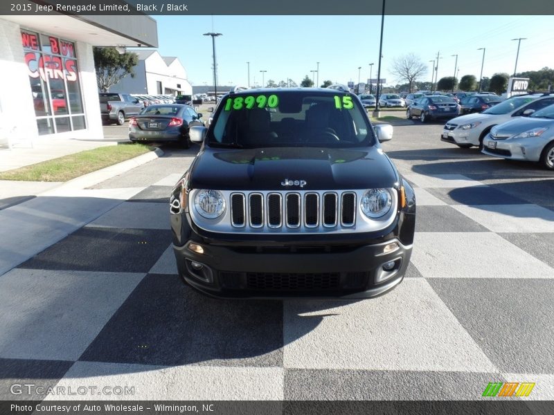 Black / Black 2015 Jeep Renegade Limited