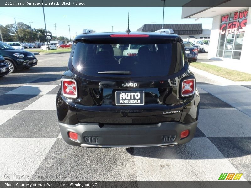 Black / Black 2015 Jeep Renegade Limited