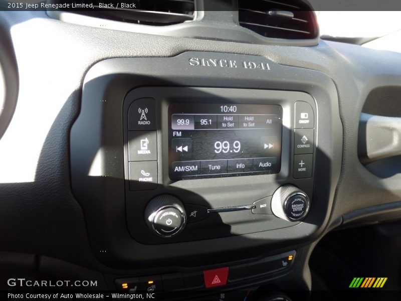 Black / Black 2015 Jeep Renegade Limited