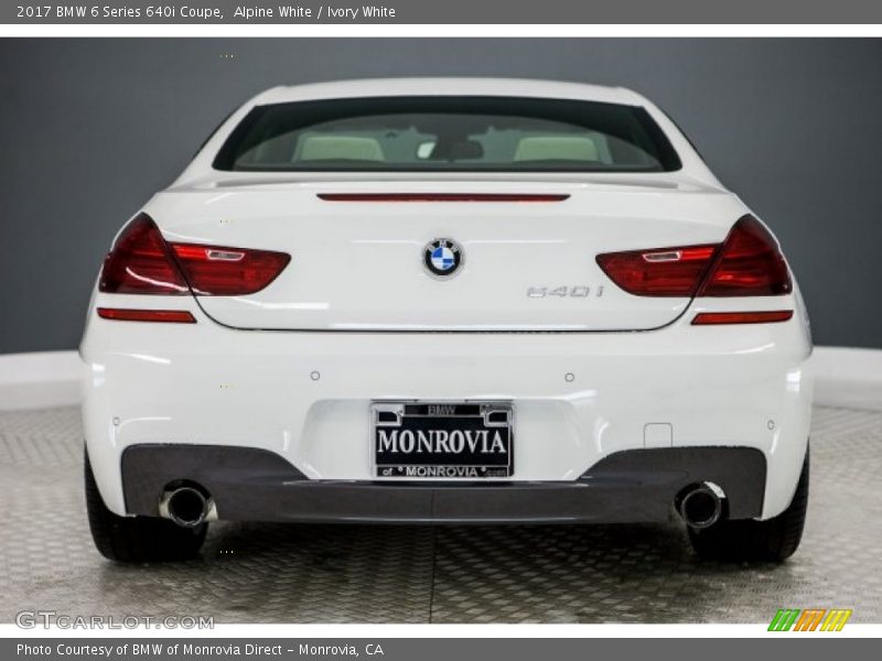 Alpine White / Ivory White 2017 BMW 6 Series 640i Coupe