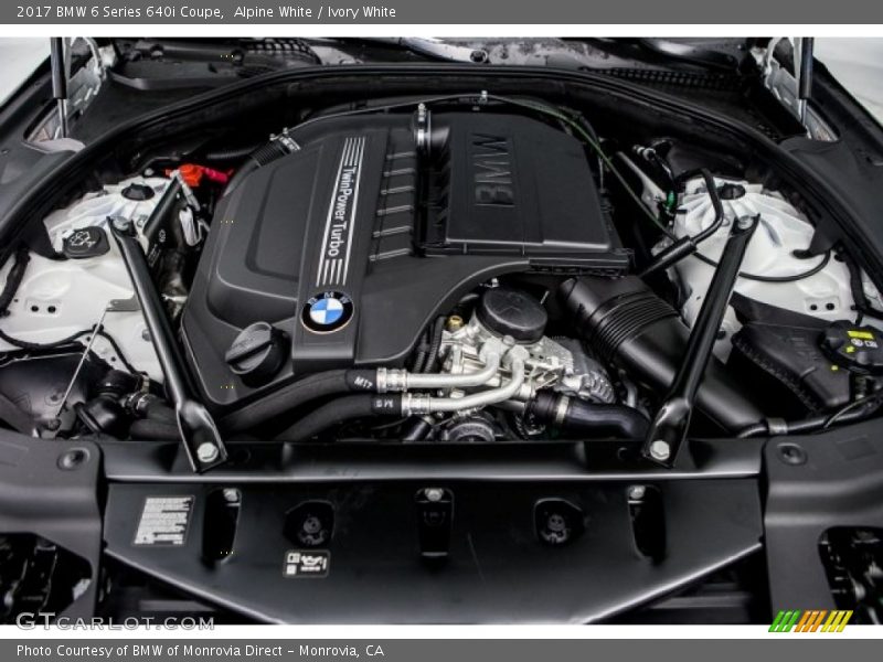  2017 6 Series 640i Coupe Engine - 3.0 Liter DI TwinPower Turbocharged DOHC 24-Valve VVT Inline 6 Cylinder