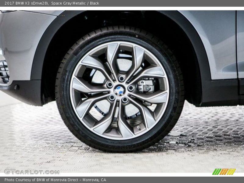 Space Gray Metallic / Black 2017 BMW X3 sDrive28i