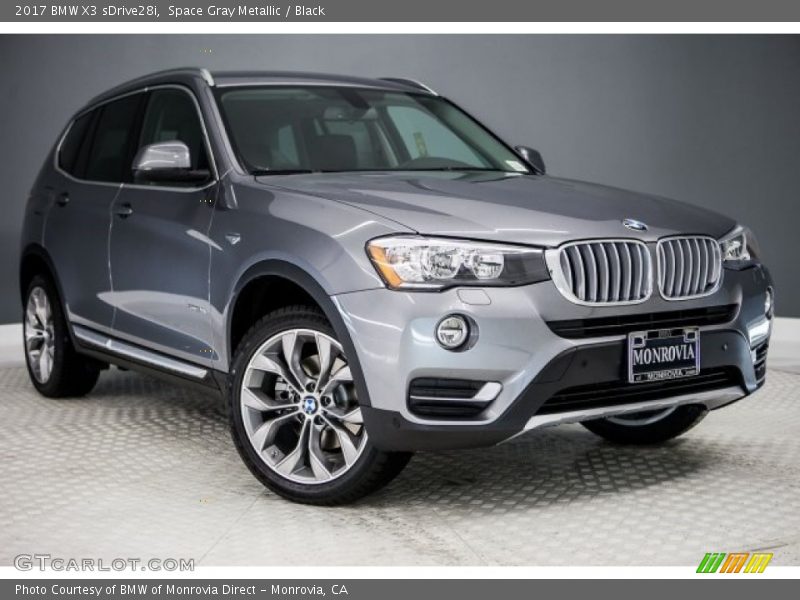 Space Gray Metallic / Black 2017 BMW X3 sDrive28i