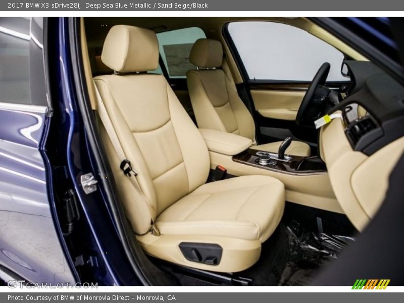 Deep Sea Blue Metallic / Sand Beige/Black 2017 BMW X3 sDrive28i
