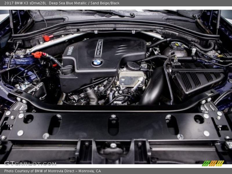 Deep Sea Blue Metallic / Sand Beige/Black 2017 BMW X3 sDrive28i