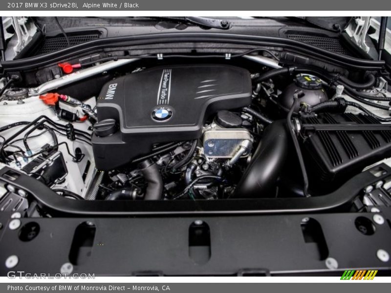 Alpine White / Black 2017 BMW X3 sDrive28i