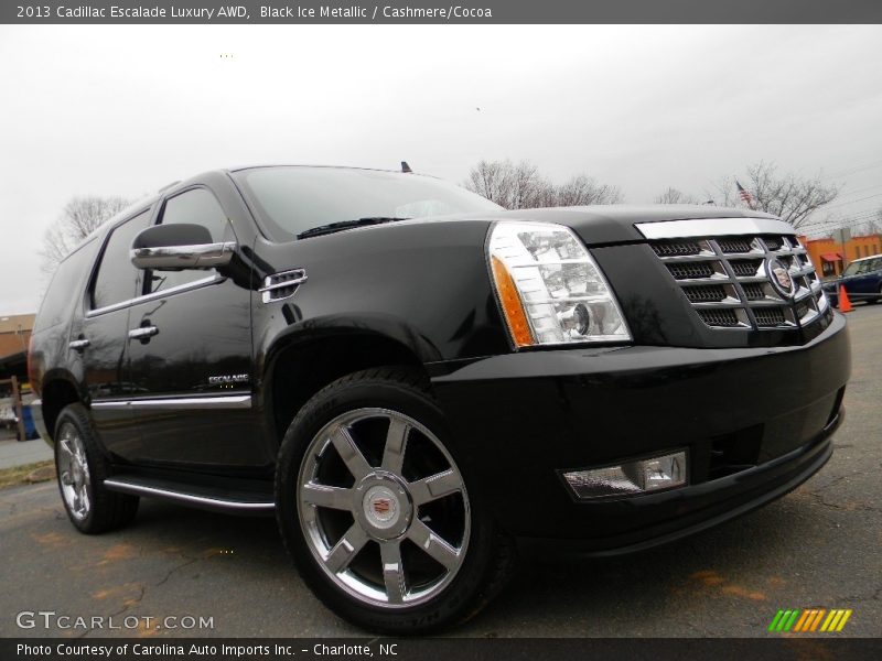 Black Ice Metallic / Cashmere/Cocoa 2013 Cadillac Escalade Luxury AWD