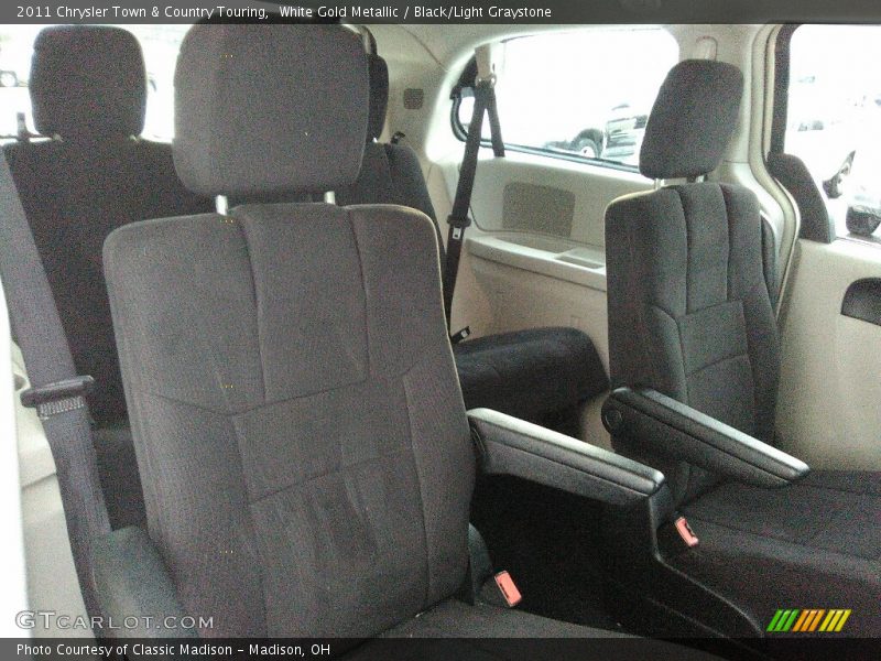 White Gold Metallic / Black/Light Graystone 2011 Chrysler Town & Country Touring