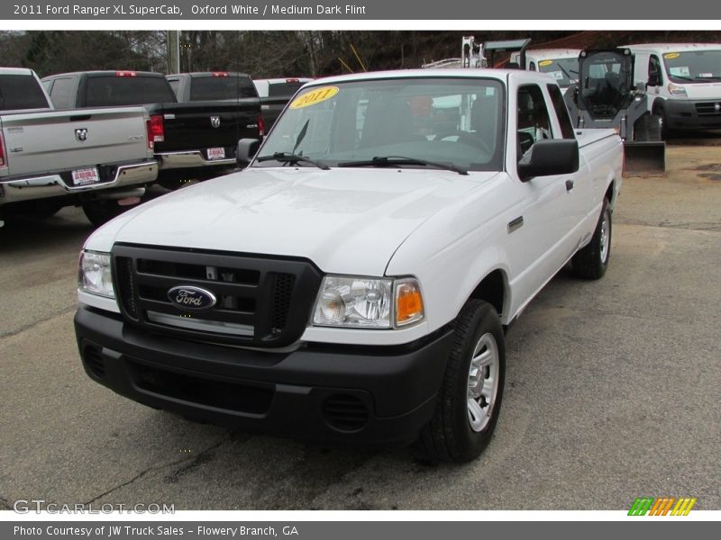 Oxford White / Medium Dark Flint 2011 Ford Ranger XL SuperCab