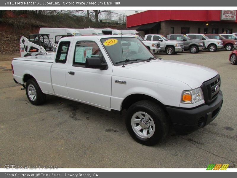 Oxford White / Medium Dark Flint 2011 Ford Ranger XL SuperCab