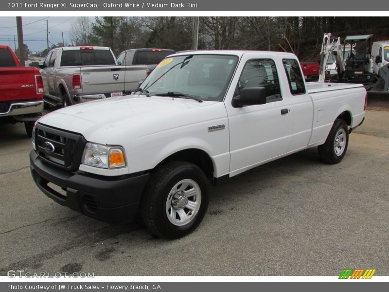 Oxford White / Medium Dark Flint 2011 Ford Ranger XL SuperCab