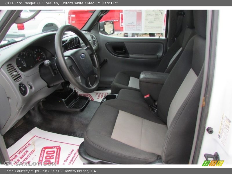 Oxford White / Medium Dark Flint 2011 Ford Ranger XL SuperCab