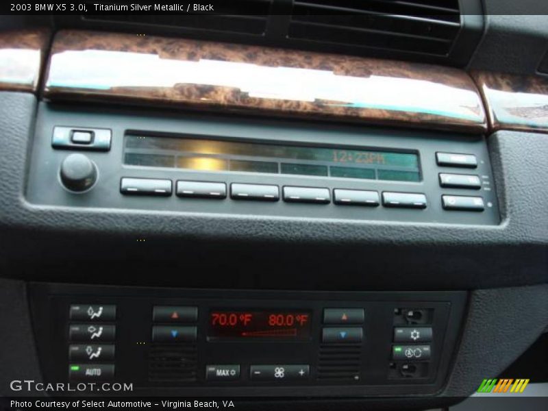 Titanium Silver Metallic / Black 2003 BMW X5 3.0i