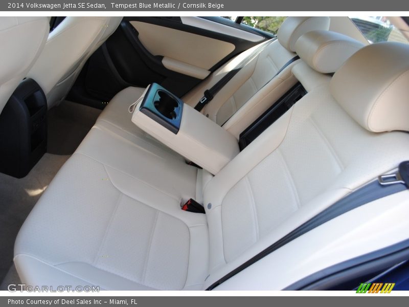 Tempest Blue Metallic / Cornsilk Beige 2014 Volkswagen Jetta SE Sedan
