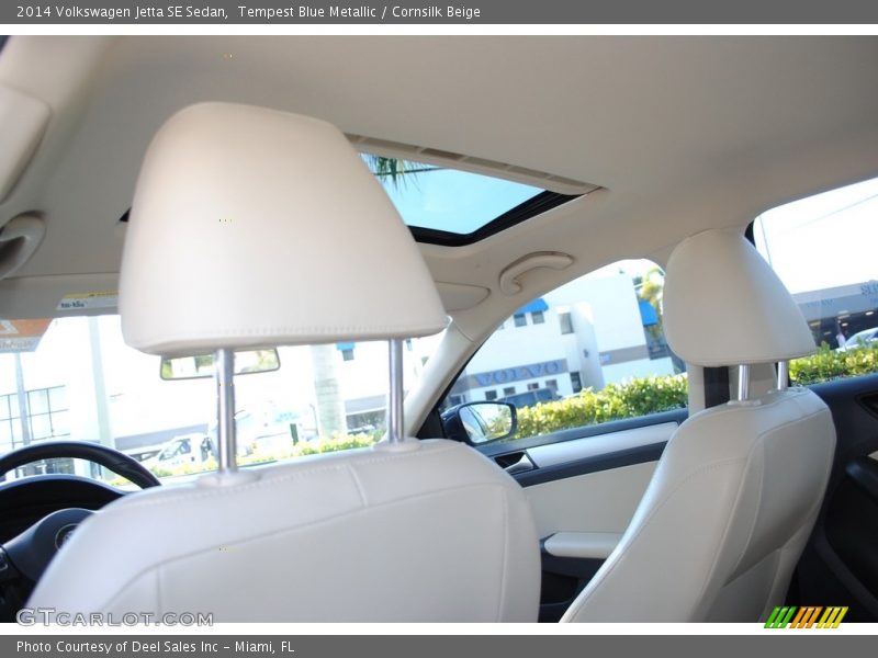 Tempest Blue Metallic / Cornsilk Beige 2014 Volkswagen Jetta SE Sedan