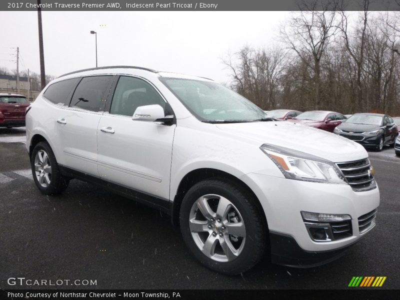 Iridescent Pearl Tricoat / Ebony 2017 Chevrolet Traverse Premier AWD
