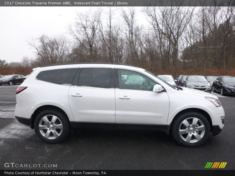 Iridescent Pearl Tricoat / Ebony 2017 Chevrolet Traverse Premier AWD