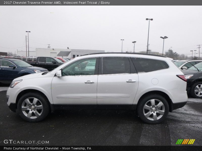 Iridescent Pearl Tricoat / Ebony 2017 Chevrolet Traverse Premier AWD