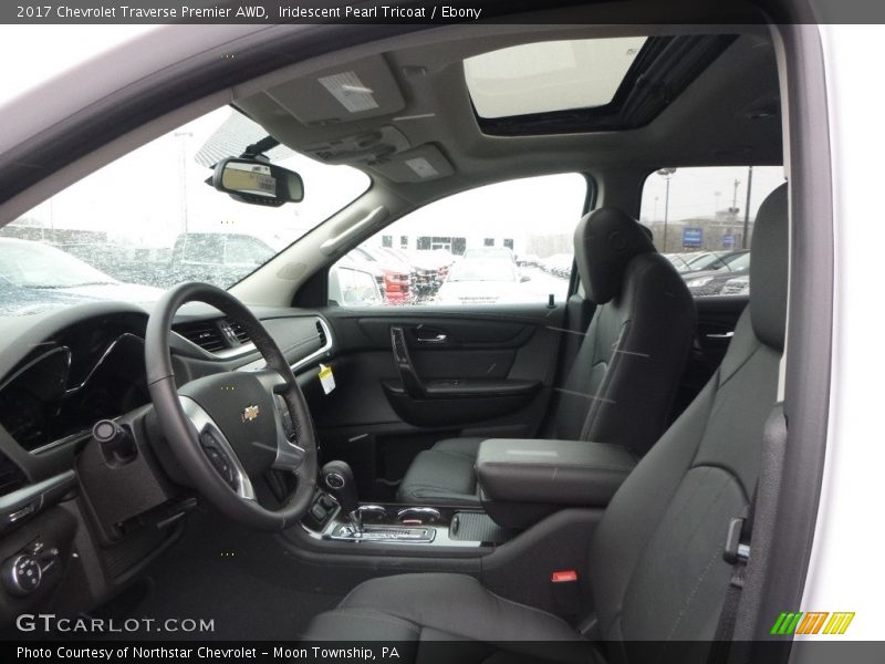 Iridescent Pearl Tricoat / Ebony 2017 Chevrolet Traverse Premier AWD