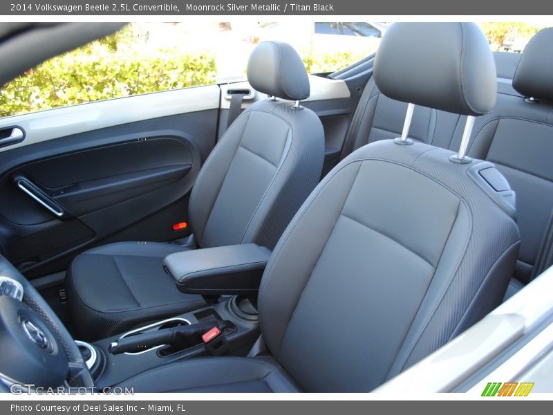 Moonrock Silver Metallic / Titan Black 2014 Volkswagen Beetle 2.5L Convertible
