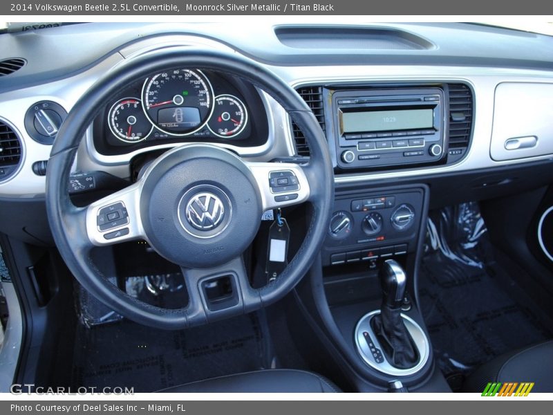 Moonrock Silver Metallic / Titan Black 2014 Volkswagen Beetle 2.5L Convertible