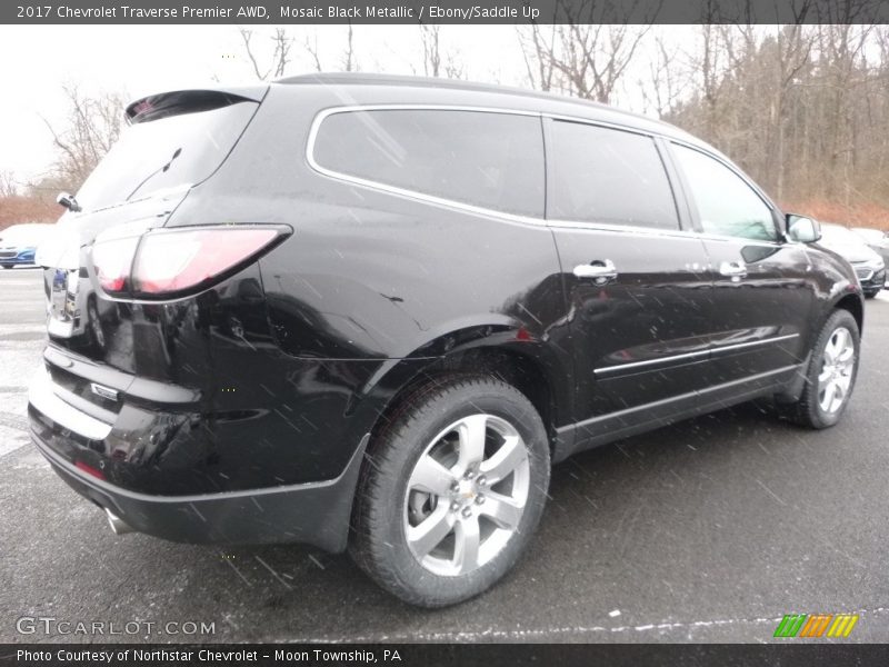 Mosaic Black Metallic / Ebony/Saddle Up 2017 Chevrolet Traverse Premier AWD