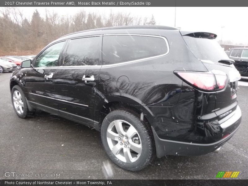 Mosaic Black Metallic / Ebony/Saddle Up 2017 Chevrolet Traverse Premier AWD