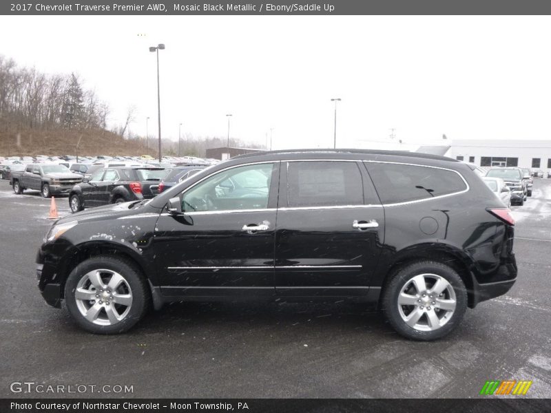 Mosaic Black Metallic / Ebony/Saddle Up 2017 Chevrolet Traverse Premier AWD