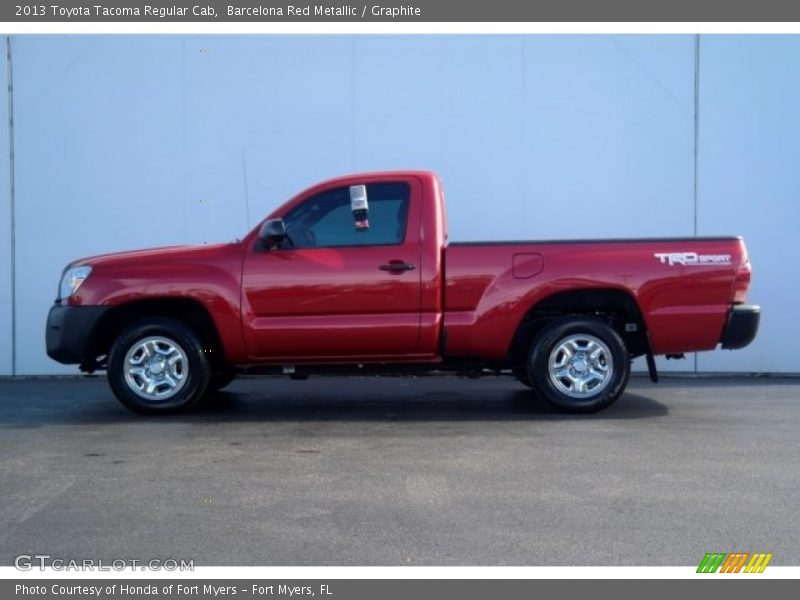 Barcelona Red Metallic / Graphite 2013 Toyota Tacoma Regular Cab